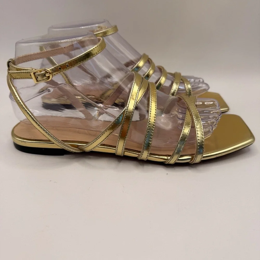 J. Crew Factory strappy metallic